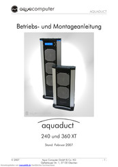 Aqua Computer aquaduct 240 Betriebs- Und Montageanleitung