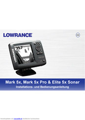 Lowrance Elite 5x Sonar Bedienungsanleitung