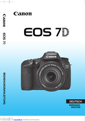 Canon EOS 7D Bedienungsanleitung