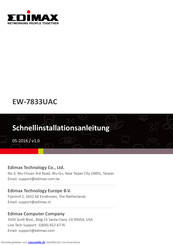 Edimax EW-7833UAC Schnellinstallationsanleitung