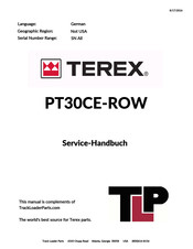 Terex PT-30 CE Servicehandbuch