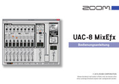 Zoom UAC-8 MixEfx Bedienungsanleitungen