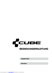 Cube Kids BMX Bedienungsanleitung