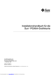Sun Microsystems PGX64 Installationshandbuch