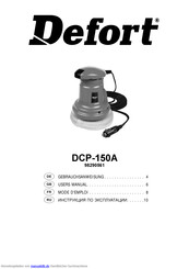 Defort DCP-150A Gebrauchsanweisung