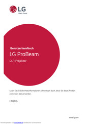 LG ProBeam HF80JG Benutzerhandbuch
