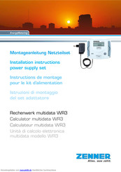 Zenner multidata WR3 Montageanleitung