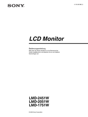 Sony LMD-2451W Bedienungsanleitung