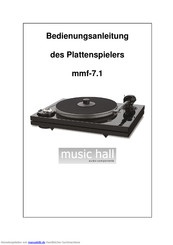 MUSIC HALL mmf-7.1 Bedienungsanleitung