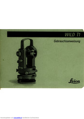 Leica WILD T1 Gebrauchsanweisung