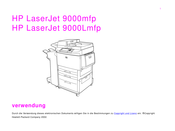 HP LaserJet 9000Lmfp Betriebsanleitung