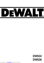 Dewalt DW634 Anleitung