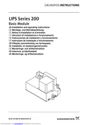 Grundfos UPS Series 200 Montageanleitung