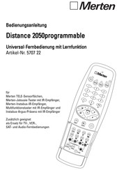 merten Distance 2050programmable Bedienungsanleitung
