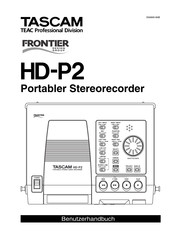 Tascam HD-P2 Benutzerhandbuch