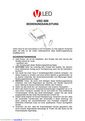 V:LED USC-500 Bedienungsanleitung
