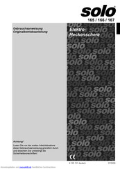 Solo 166 Gebrauchsanweisung