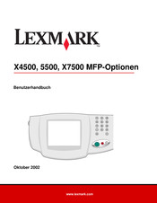 Lexmark X7500 MFP-Optionen Benutzerhandbuch