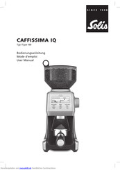 SOLIS CAFFISSIMA IQ Bedienungsanleitung