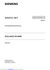 Siemens SIMATIC NET SCALANCE XR-500M Kompaktbetriebsanleitung
