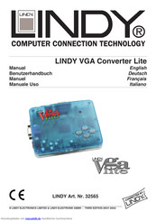 Lindy VGA Benutzerhandbuch