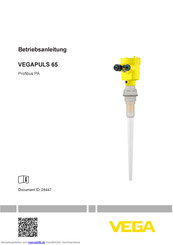 Vega VEGAPULS 65 Betriebsanleitung