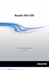 Christie Roadie HD+35K Installationsanleitung