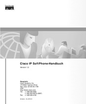 Cisco IP SoftPhone Handbuch