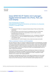 Cisco SPA514G Handbuch