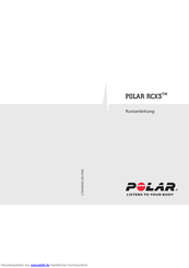 Polar RCX3 Kurzanleitung
