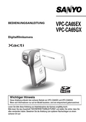 Sanyo VPC-CA65GX Bedienungsanleitung
