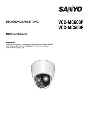 Sanyo VCC-MC500P Bedienungsanleitung