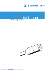 Sennheiser MKE 2 GOLD Bedienungsanleitung