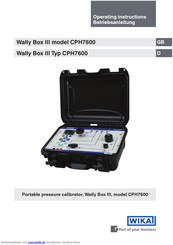 WIKA Wally Box III CPH7600 Betriebsanleitung