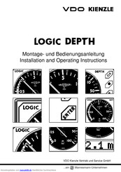 VDO Logic Depth Montageanleitung Und Bedienungsanleitung