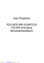 Acer F213 Benutzerhandbuch
