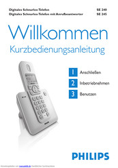 Philips SE240 Kurzanleitung