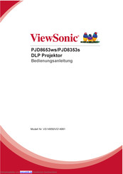 ViewSonic PJD8353s Bedienungsanleitung