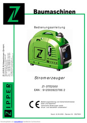 Zipper ZI-STE2000 Bedienungsanleitung