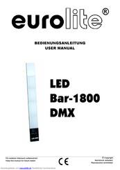 EuroLite 1800 DMX Bedienungsanleitung