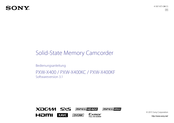 Sony PXW-X400KC Bedienungsanleitung