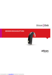 oticon Chili Bedienungsanleitung