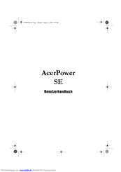 Acer Power SE Benutzerhandbuch