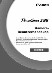 Canon Power Shot S95 Benutzerhandbuch