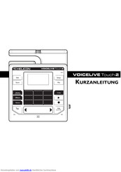 TC-Helicon VoiceLive Touch 2 Kurzanleitung