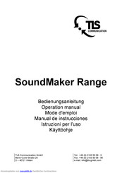 TDS SoundMaker Plus Bedienungsanleitung