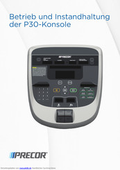 Precor P30 Konsole Handbuch