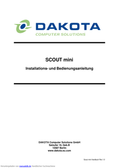 Dakota SCOUT mini Installations- Und Bedienungsanleitung