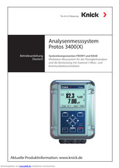 Knick Protos 3400(X) Betriebsanleitung