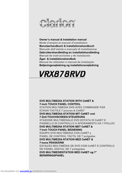 Clarion VRX878RVD Benutzerhandbuch & Installationshandbuch